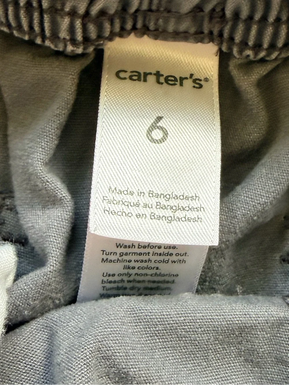 CARTER’S Gray Cargo Shorts